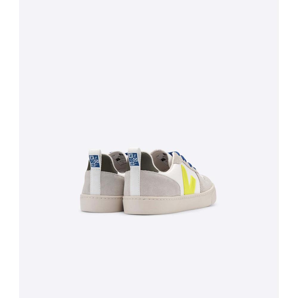 Kids' Veja V-10 VEJA X BONTON Shoes White | ZA 744VRW